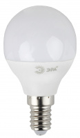 Лампа светодиодная ЭРА 7 Вт Е14 шар G45 2700К матовая