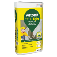 Штукатурка цементная облегченная Vetonit TT30 Light 25 кг от интернет-магазина Венас