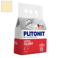 Затирка цементная Plitonit Colorit желтая светлая 2 кг от интернет-магазина Венас