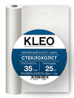 Стеклохолст малярный Kleo Linen 35г/м2 1х25 м от интернет-магазина Венас