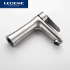 Смеситель д/ум LEDEME L71002 /1руч/высокий/г/подв/нерж/