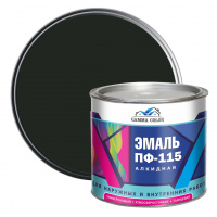 Эмаль алкидная ПФ-115 Gamma Color черная 1,8 кг
