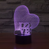 Ночник CAMELION NL-400 3D Сердце /3W/330V/USB/3хАА/RGB/сенсор/