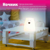 Ночник МИШКА 12-27 /LED/88x88x103мм/3хААА/силикон/розовый/ Apeyron