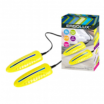 Электросушилка для обуви Ergolux ELX-SD03-C07 10 Вт, с УФ эффектом, желтый