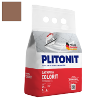 Затирка цементная Plitonit Colorit коричневая темная 2 кг от интернет-магазина Венас