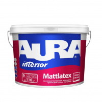 Краска для стен и потолков моющаяся Aura Mattlatex база A 9 л от интернет-магазина Венас