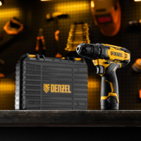 Дрель аккум DENZEL CDQ-12 /12В/2х1,5 А/ч/30Нм/0-350/0-1300об/мин/кейс