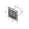 Вентилятор вытяжной 100 Zircon /98м3/час/14Вт/ Zernberg