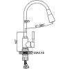 Смеситель д/м LEDEME L74199-3 /1руч/г/подв/гибкий излив/белый/