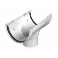 Воронка желоба ПВХ d125 мм белая от интернет-магазина Венас
