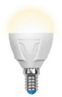 Лампа светодиодная Uniel Palazzo 6 Вт Е14 шар G45 3000К диммируемая матовая