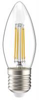 Лампа светодиодная IEK Filament 5 Вт Е27 свеча C35 3000K прозрачная