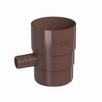Отвод для сбора воды ПВХ d125 мм коричневый от интернет-магазина Венас