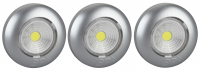 Фонарь-подсветка светодиодный ЭРА Пушлайт SB-504 Аврора самоклеящийся 3шт серебристый COB