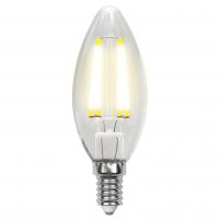 Лампа светодиодная Uniel Air 6 Вт Е14 свеча C35 3000К диммируемая прозрачная