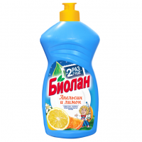 Бальзам для мытья посуды Биолан апельсин и лимон 450 мл