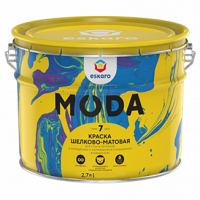 Краска для стен и потолков моющаяся Eskaro Moda 7 база A 2,7 л от интернет-магазина Венас