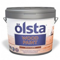 OLSTA WOOD paint в/д краска д/деревянных поверхностей мат база А /0,9л/
