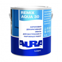 AURA Luxpro Remix Aqua 30 эмаль акриловая п/матовая база TR /2,4л/