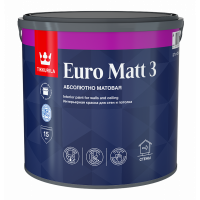 Краска для стен и потолков Tikkurila Euro Matt 3 база А 2,7 л от интернет-магазина Венас