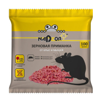 NADZOR зерновая приманка от мышей и крыс /100гр/