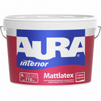 AURA MATTLATEX в/д краска моющаяся влагостойкая д/стен и потолков база A /15,0л/