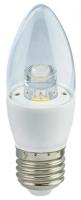Лампа светодиодная Ecola 7 Вт Е27 свеча C37 4000К прозрачная