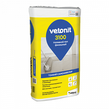 Наливной пол финишный Vetonit 3100 20 кг от интернет-магазина Венас