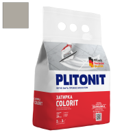Затирка цементная Plitonit Colorit серая 2 кг от интернет-магазина Венас