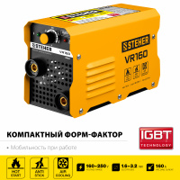 Инвертор сварочный STEHER VR160 MMA /160А/3,52кВт/электрод d 1,6-3,2мм/