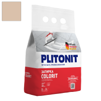 Затирка цементная Plitonit Colorit бежевая 2 кг от интернет-магазина Венас