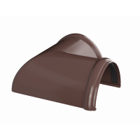 Угол желоба ПВХ d125 мм 90 градусов коричневый от интернет-магазина Венас