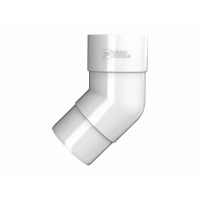 Колено трубы ПВХ d85 мм 135 градусов белое от интернет-магазина Венас