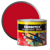 Эмаль алкидная ПФ-115 Farbitex красная 1,8 кг от интернет-магазина Венас