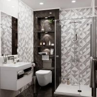 Декор настенный Global Tile Nuar серый 25х60 от интернет-магазина Венас