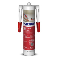 Герметик силиконовый санитарный Plitonit Plitosil Premium белый 310 мл