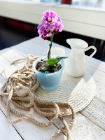 Горшок для цветов InGreen London Orchid голубой d160 мм, 1,6 л
