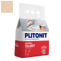 Затирка цементная Plitonit Colorit бежевая светлая 2 кг от интернет-магазина Венас