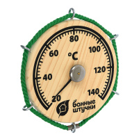 Термометр для бани Банные штучки Штурвал 14х14 см