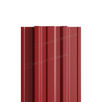 Штакетник LANE-T / 99х1500мм/прямой/ RAL3011 Красно-коричневый/металл/