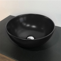 Умывальник COMFORTY 107MB /d358х137мм/накладной/ черный матовый