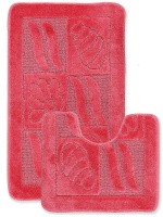 Набор ковриков EUROBANO SYMBOL /2пр/60х100см/50х60см/ Розовый от интернет-магазина Венас