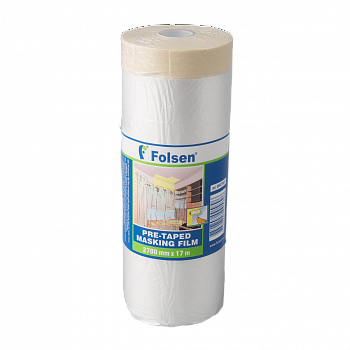 Пленка защитная с самокл лентой Folsen 2,7 х 17 м от интернет-магазина Венас