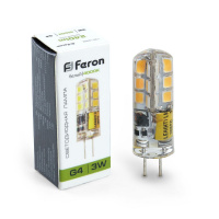 Светодиодная лампа G4 / 3,0Вт/хол/12В/ Feron