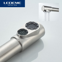 Смеситель д/м LEDEME L4355-3 с подкл к фильтру/1руч/г/подв/нерж/