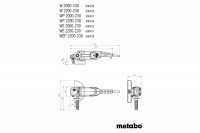 Углошлиф машина METABO W 2000-230 /2000Вт/6600 об/мин/d230мм/