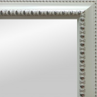 Зеркало интерьерное Багет Медальон /60х110см/белый/Континент