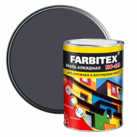 Эмаль алкидная ПФ-115 Farbitex серая темная 0,8 кг от интернет-магазина Венас