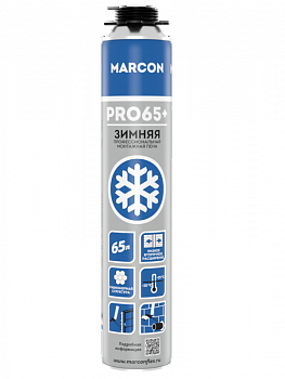 Пена монтажная профессиональная Marcon Pro 65+ зимняя 850 мл